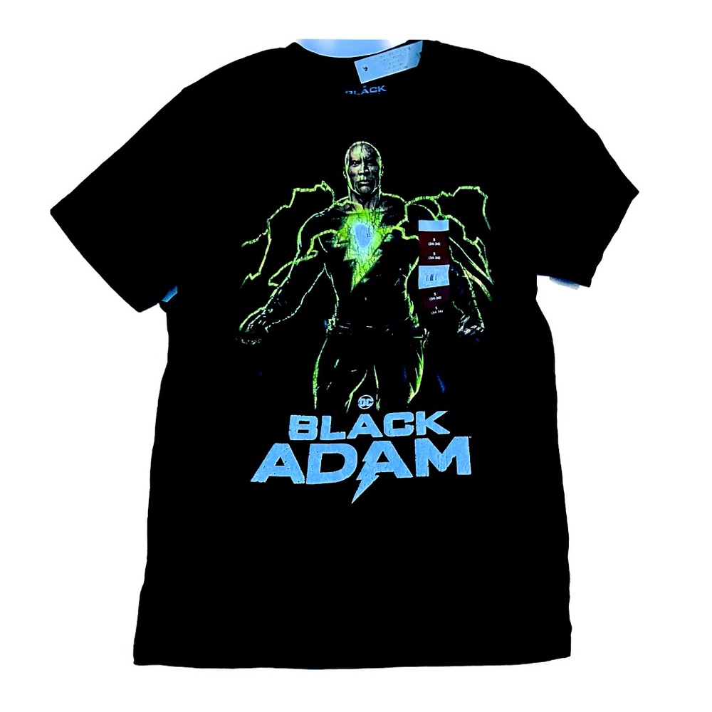 Black Adam Black & Yellow Medium T-Shirt